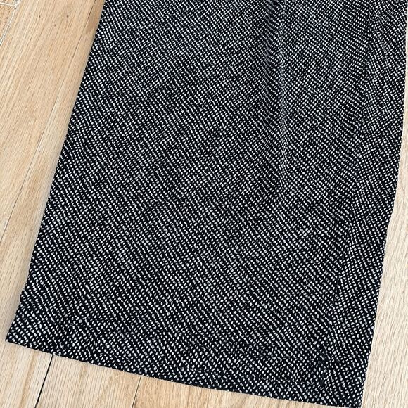 vtg 90s lounge straight leg stretch pants black white dotted slinky small medium - Picture 3 of 5